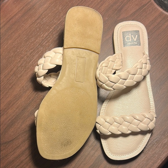 DV by Dolce Vita Cream Braided Slide Sandals - Picture 2 of 2
